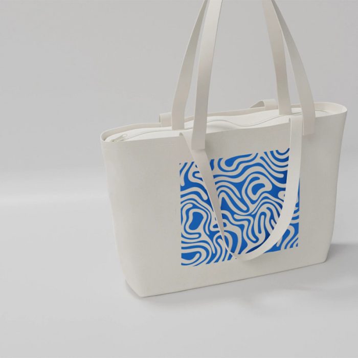 Sac de shopping zippé
